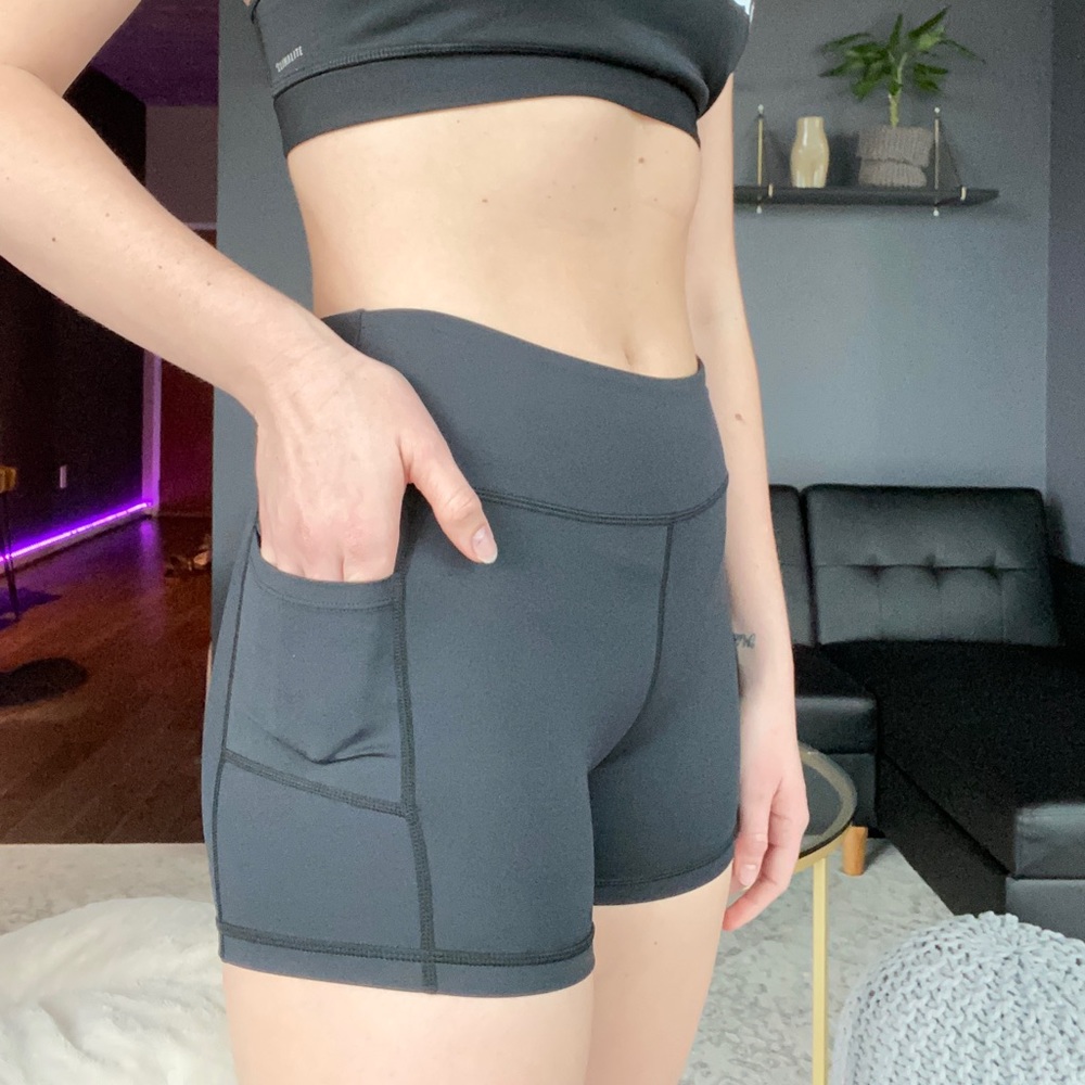 ZYIA Tight Workout Shorts with Pockets